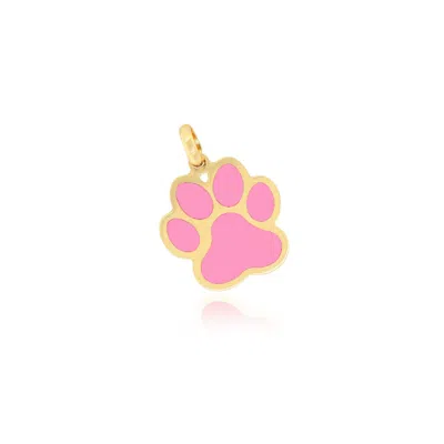 The Lovery Bubblegum Pink Paw Charm
