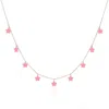 The Lovery Bubblegum Pink Star Dangle Necklace