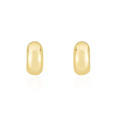 The Lovery Chunky Gold C-hoop Earrings In Multi