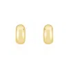 The Lovery Chunky Gold C-hoop Earrings In Multi