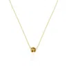The Lovery Citrine Single Bezel Necklace In Gold