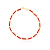 The Lovery Coral Bar Bracelet In Pink