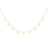 The Lovery Dangle Diamond Bezel Necklace In Blue
