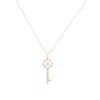 The Lovery Diamond Key Necklace In Blue