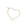 The Lovery Diamond Open Heart Charm In Blue