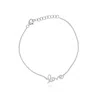 The Lovery Diamond Script Love Bracelet In Blue