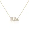 The Lovery Diamond Script Name Necklace In Silver