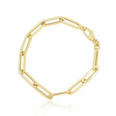 The Lovery Extra Large Paperclip Bracelet In Gold