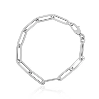 The Lovery Extra Large Paperclip Bracelet In Silver