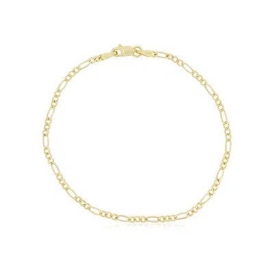 The Lovery Figaro Chain Bracelet 2 Millimeters 7 Inches