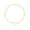 The Lovery Figaro Heart Bracelet In Multi