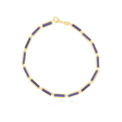 The Lovery Fine Jewelry Amethyst Bar Bracelet In Purple