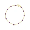 The Lovery Fine Jewelry Amethyst Bead Chain Bracelet In Purple