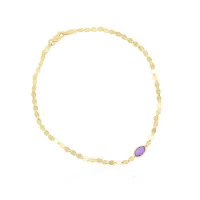 The Lovery Fine Jewelry Amethyst Disco Chain Bracelet In Purple