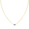 The Lovery Fine Jewelry Amethyst Disco Necklace In Purple
