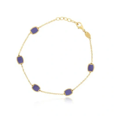 The Lovery Fine Jewelry Amethyst Icon Bracelet In Purple