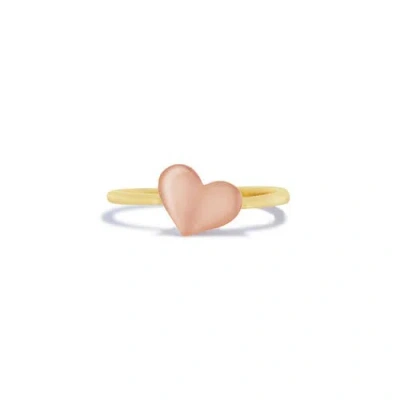 The Lovery Fine Jewelry Asymmetrical Gold Heart Ring