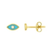 The Lovery Fine Jewelry Blue Enamel Evil Eye Stud Earrings