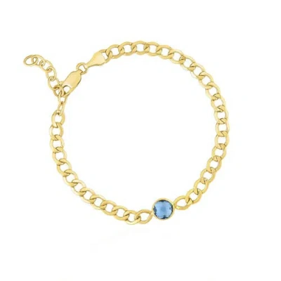 The Lovery Fine Jewelry Amethyst Curb Bracelet In Purple