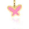 The Lovery Fine Jewelry Bubblegum Pink Butterfly Charm In Pink