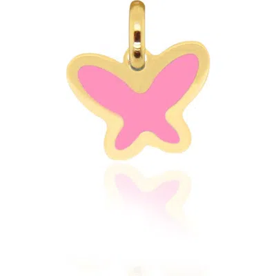 The Lovery Fine Jewelry Bubblegum Pink Butterfly Charm