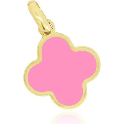 The Lovery Fine Jewelry Bubblegum Pink Clover Charm