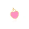 The Lovery Fine Jewelry Bubblegum Pink Heart Padlock Charm In Pink