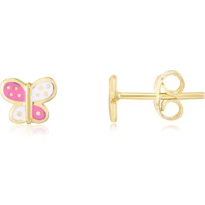 The Lovery Fine Jewelry Butterfly Enamel Stud Earrings