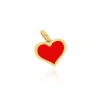 The Lovery Fine Jewelry Coral Heart Charm In Red