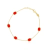 The Lovery Fine Jewelry Coral Icon Bracelet In Orange