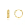 The Lovery Fine Jewelry Curb Huggie Hoop Earrings In Gold
