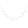 The Lovery Fine Jewelry Dangle Diamond Bezel Necklace In Gold