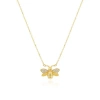 The Lovery Fine Jewelry Diamond Bee Necklace In Gold