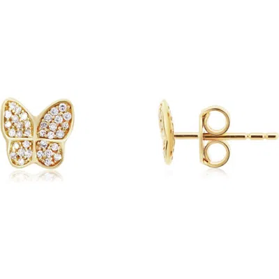 The Lovery Fine Jewelry Diamond Butterfly Stud Earrings In Gold