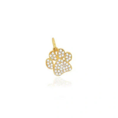 The Lovery Fine Jewelry Diamond Paw Charm In Gold