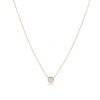 The Lovery Fine Jewelry Diamond Single Bezel Necklace In Gold