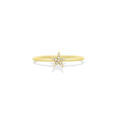 The Lovery Fine Jewelry Diamond Star Ring In Gold