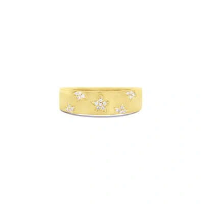 The Lovery Fine Jewelry Diamond Starry Night Band In Gold