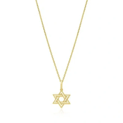 The Lovery Fine Jewelry Double Gold Star Of David Necklace
