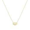 The Lovery Fine Jewelry Evil Eye Pearl Necklace In Gold