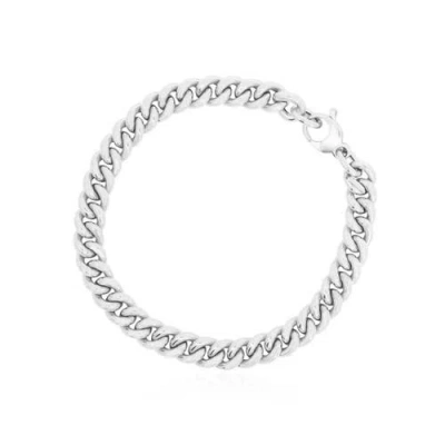 The Lovery Fine Jewelry Fancy Curb Bracelet In Metallic