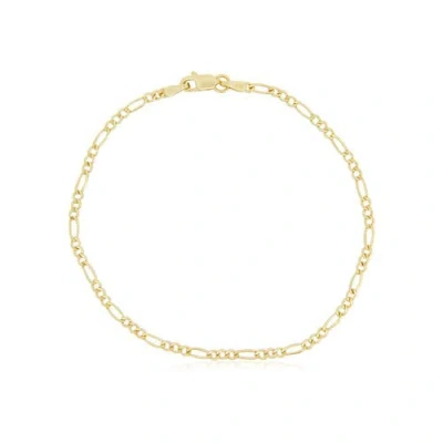 The Lovery Fine Jewelry Figaro Chain Bracelet In Gold