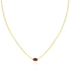 The Lovery Fine Jewelry Garnet Disco Necklace In Burgundy