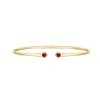The Lovery Fine Jewelry Garnet Open Cuff Bangle In Burgundy