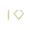 The Lovery Fine Jewelry Geometric Gold Hoop Earrings In Gold