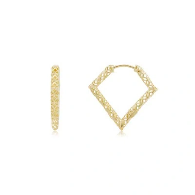 The Lovery Fine Jewelry Geometric Gold Hoop Earrings