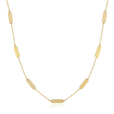 The Lovery Fine Jewelry Gold Bar Chain Necklace