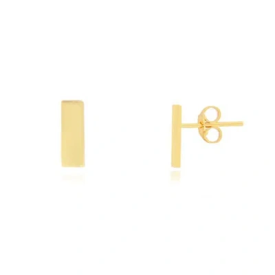 The Lovery Fine Jewelry Gold Bar Stud Earrings