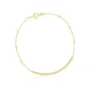 The Lovery Fine Jewelry Gold Beaded Chain Bracelet In Gold