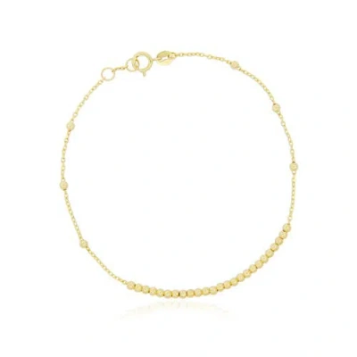 The Lovery Fine Jewelry Gold Beaded Chain Bracelet